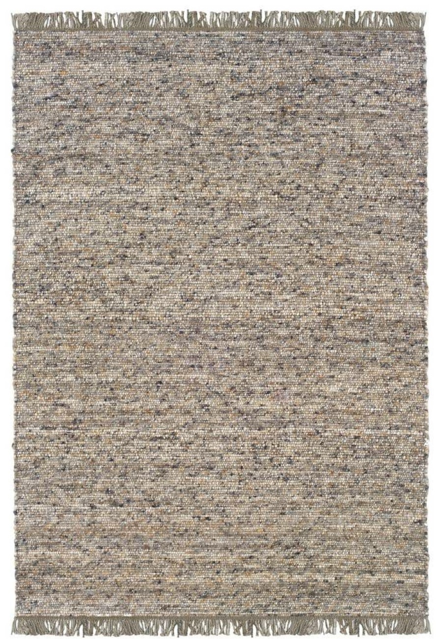 Rugs * | Crazy Deals Verginia Berber Dark & Natural 7.10X10.4 Linon Home Decor Rug-Ve22581