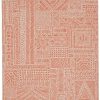 Rugs * | Fashion Washable Cayden Ivory/Rust 3 5 Linon Home Decor Rugwr3135