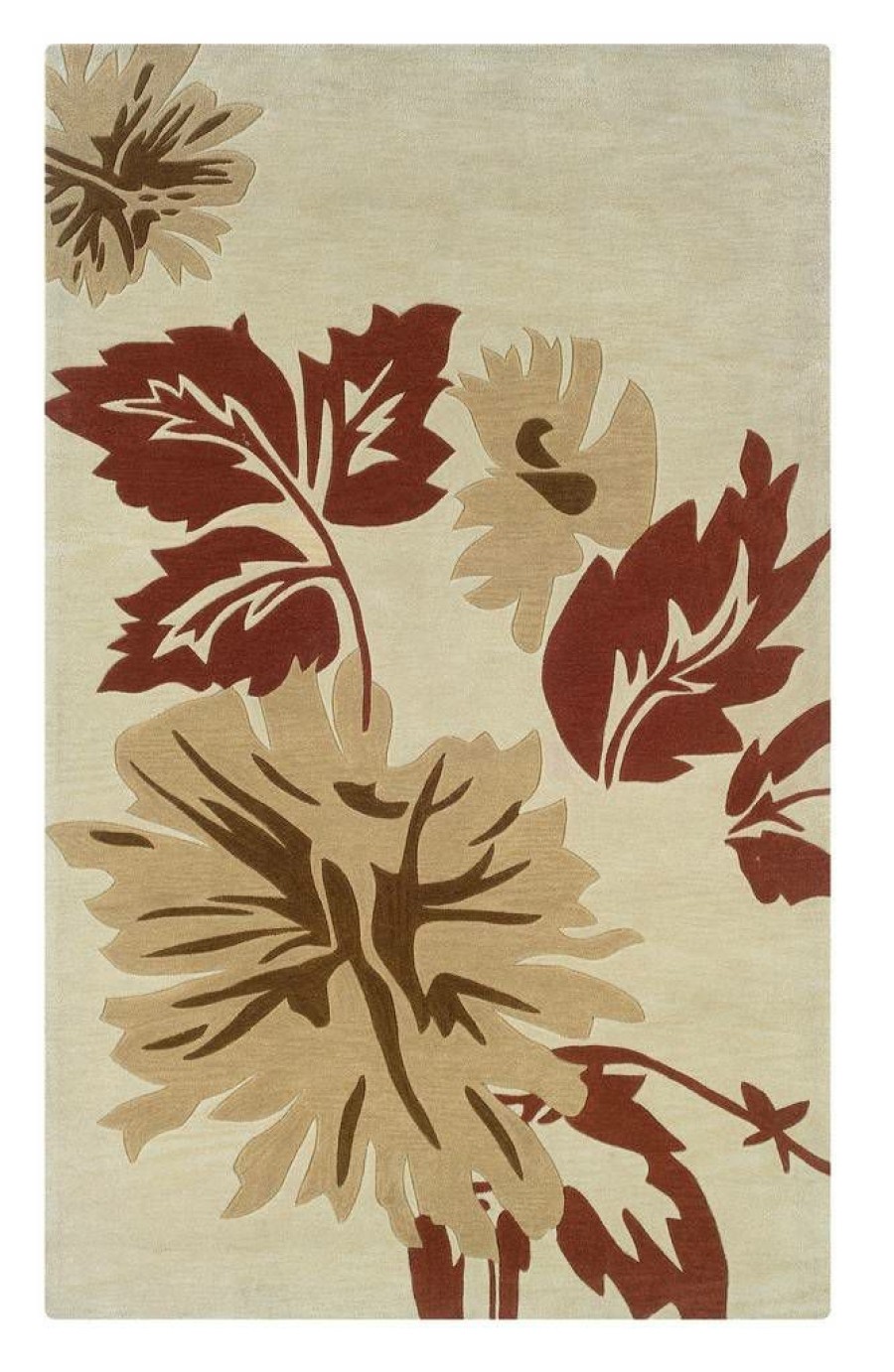 Rugs * | Attractive Trio Marcie Cream & Beige 1.10 2.10 Linon Home Decor Rug-Tato1723