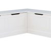 Kitchen & Dining * | Best Sellers Tobin Backless Corner Breakfast Nook, White Linon Nk158Wht01U