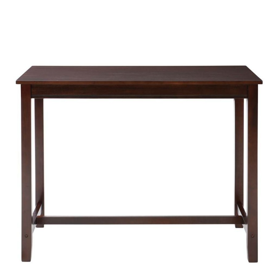 Bar * | Quick Delivery Claridge 42 Inch Bar Height Pub Table, Brown Linon Bpt102Brn01U