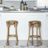 Bar * | Cheap Rae Walnut Backless Counter Stool Linon Cs223Wal01U