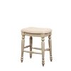 Bar * | Online Store Marino White Wash Backless Counter Stool Linon Cs203Wwsh01U