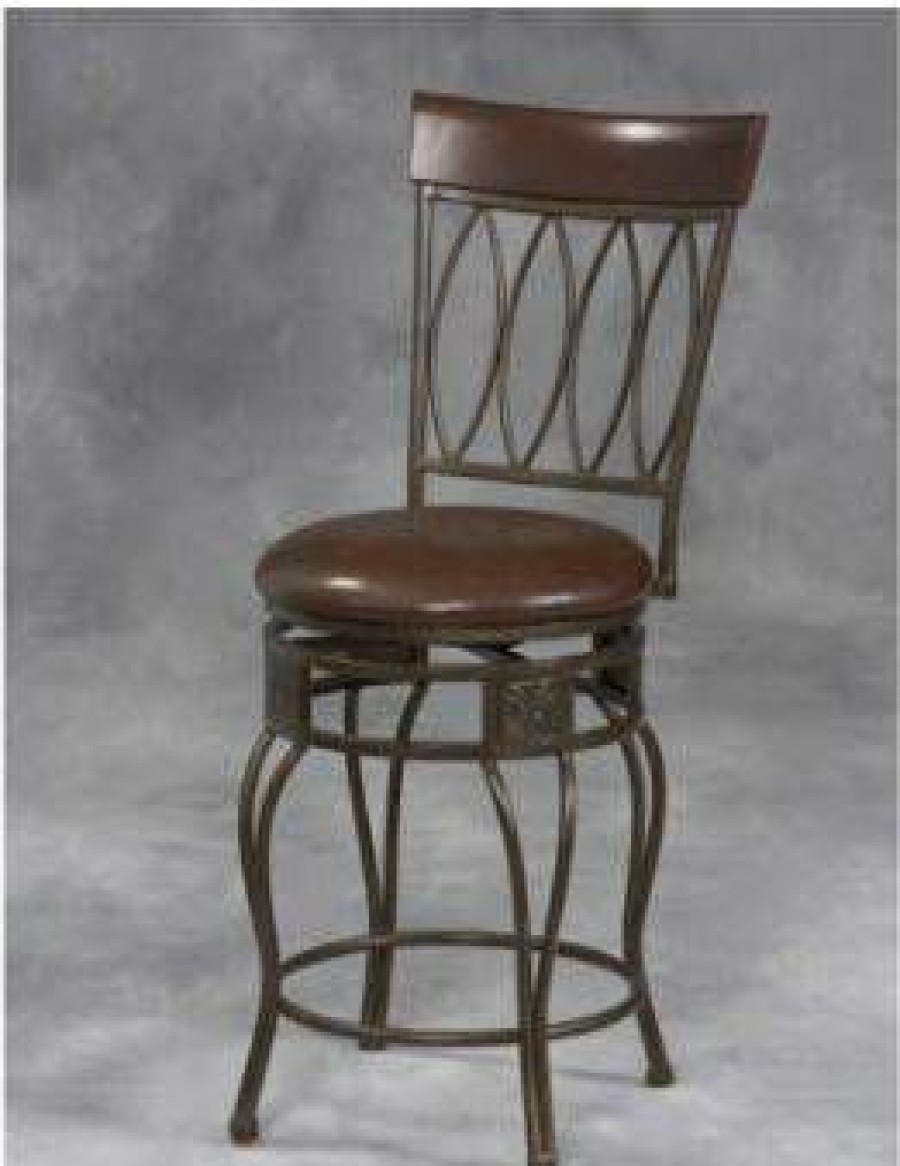 Bar * | Cheap Four Oval Back Bar Stool 30 Linon 02563Mtl-01-Kd-U