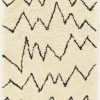 Rugs * | Special Style Moroccoshag Tripoli Ivory & Black 2 3 Linon Home Decor Rugms0323