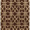 Rugs * | Special Style Aspire Wool X'S Brown & Sand 2 3 Linon Home Decor Rugae2323