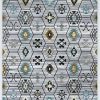 Rugs * | Classical Elixir Tempe Grey & Turquoise 2 3 Linon Home Decor Ruger0723