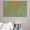 Rugs * | Special Style Trio Eryne Palegreen & Gold 1.10 2.10 Linon Home Decor Rug-Tab32923