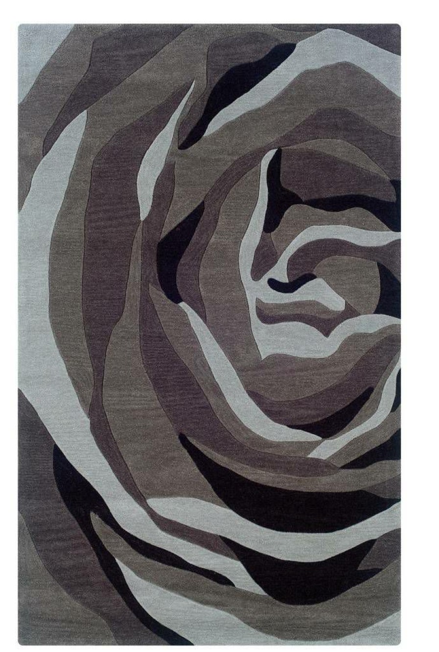 Rugs * | Excellent Trio Roslyn Grey & Charcoal 1.10 2.10 Linon Home Decor Rug-Tato0523