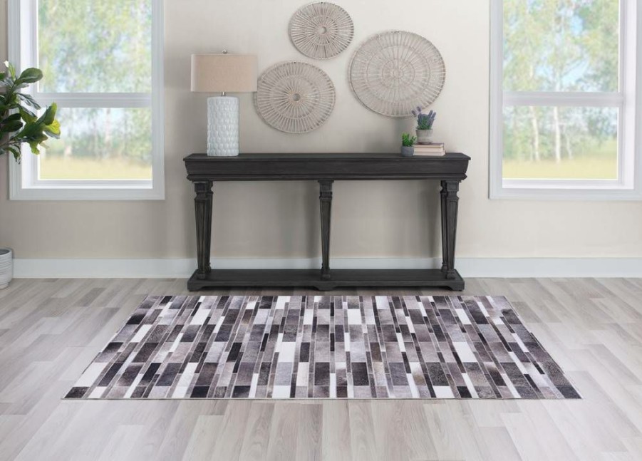 Rugs * | Cheap Laredo Sontag Grey & Ivory 6.7 9.7 Linon Home Decor Ruglo1371