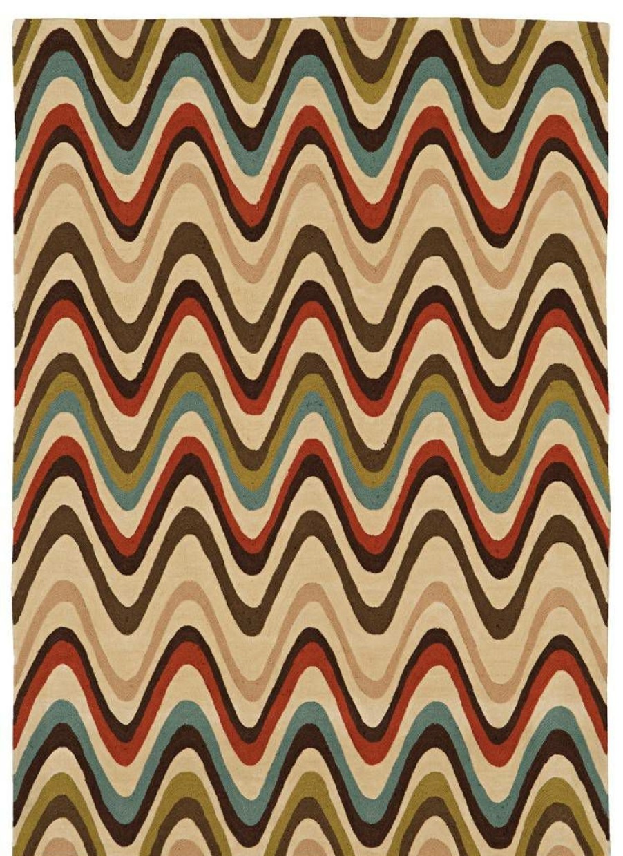 Rugs * | Exclusive Design Trio Mouzi Sand & Multi 1.10 2.10 Linon Home Decor Rug-Tae1023