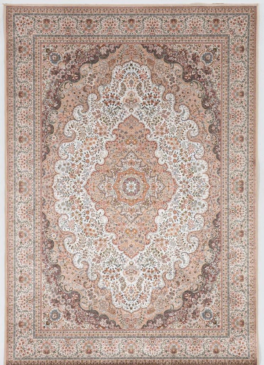 Rugs * | Exclusive Design Emerald Myer Ivory & Gold 3.3 5 Linon Home Decor Rugem3035