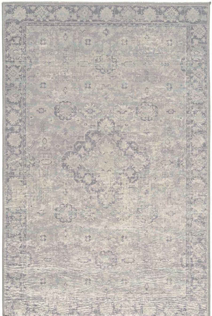 Rugs * | Attractive Emerald Canton Ivory & Thistle 2.2 3.2 Linon Home Decor Rugem1323