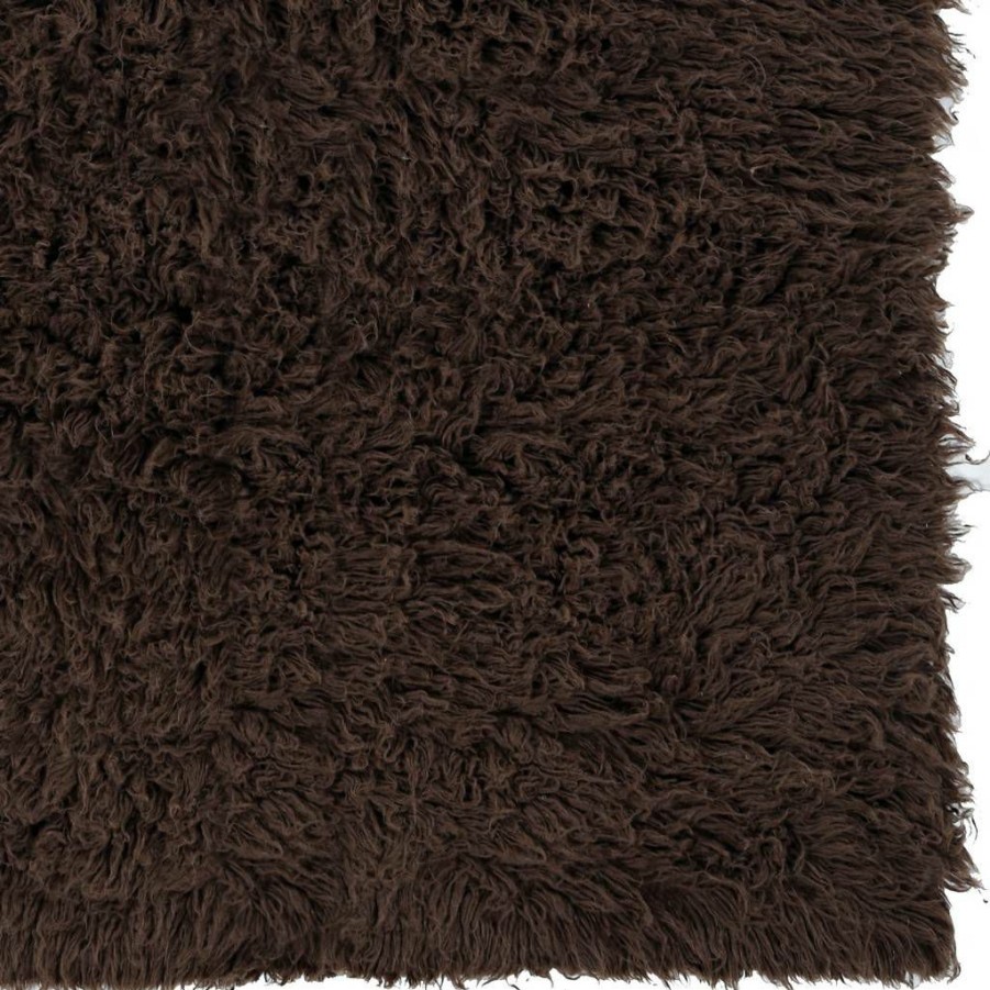 Rugs * | Closeout Sale 3A Flokati 2000Gr Cocoa 7 10 Linon Home Decor Flk-3Am0571