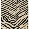 Rugs * | High Quality Moroccan Sahara Ivory & Black 3 5 Linon Home Decor Rugmc0835