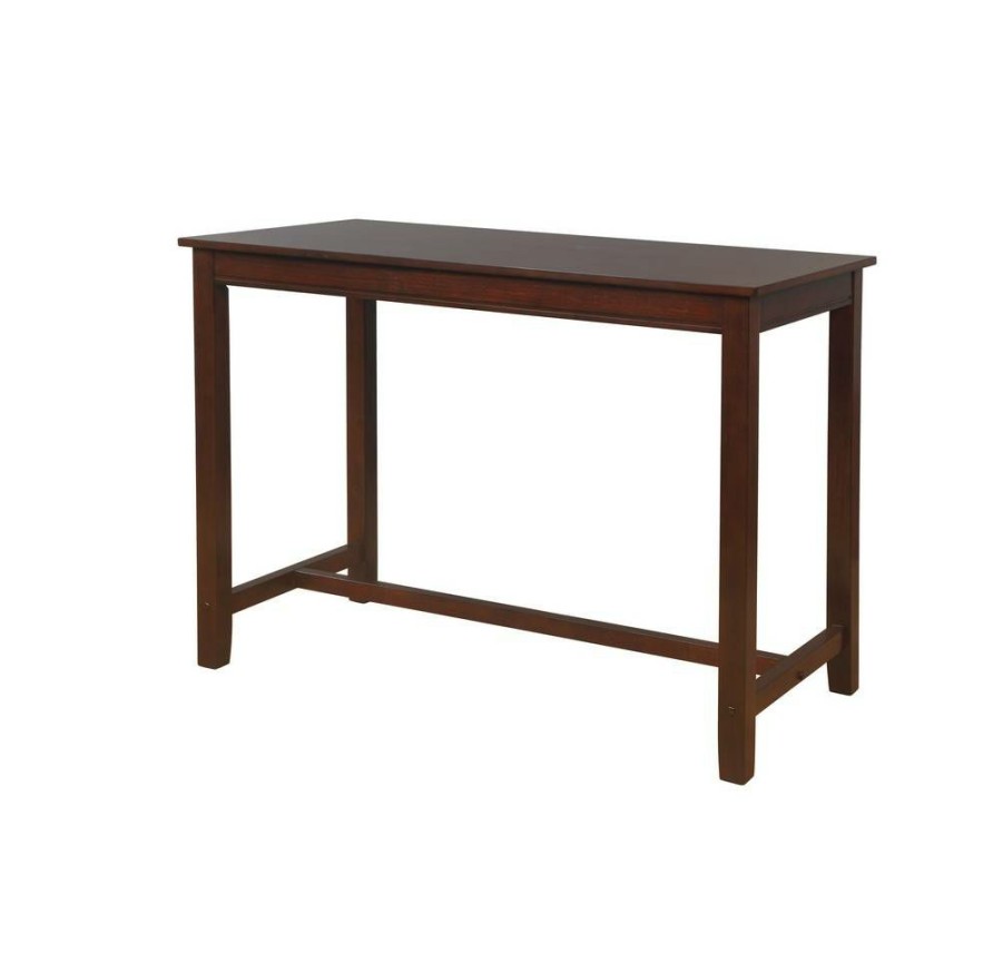 Bar * | Online Sales Claridge 36 Inch Counter Height Pub Table, Brown Linon Cpt102Brn01U