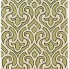 Rugs * | Quick Delivery Trio Marple Ivory & Green 1.10 2.10 Linon Home Decor Rugta55323