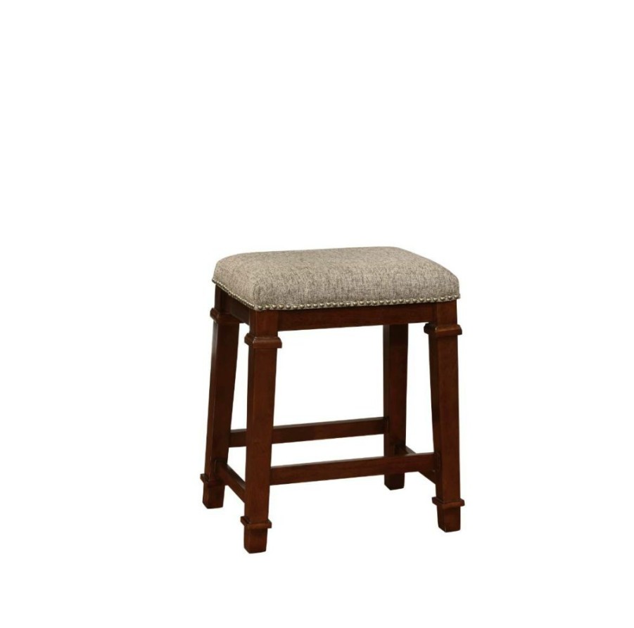 Bar * | Closeout Sale Kennedy Backless Tweed Counter Stool Linon 558121Twd01U