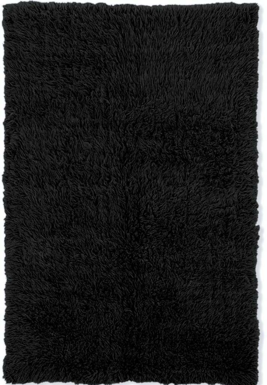 Rugs * | Exclusive Design 3A Flokati 2000Gr Black 3 5 Linon Home Decor Flk-3Ar0435