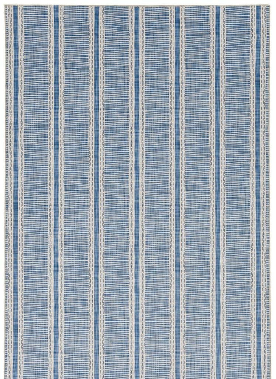 Rugs * | Excellent Washable Wallen Ivory/Blue 3 5 Linon Home Decor Rugwr3335