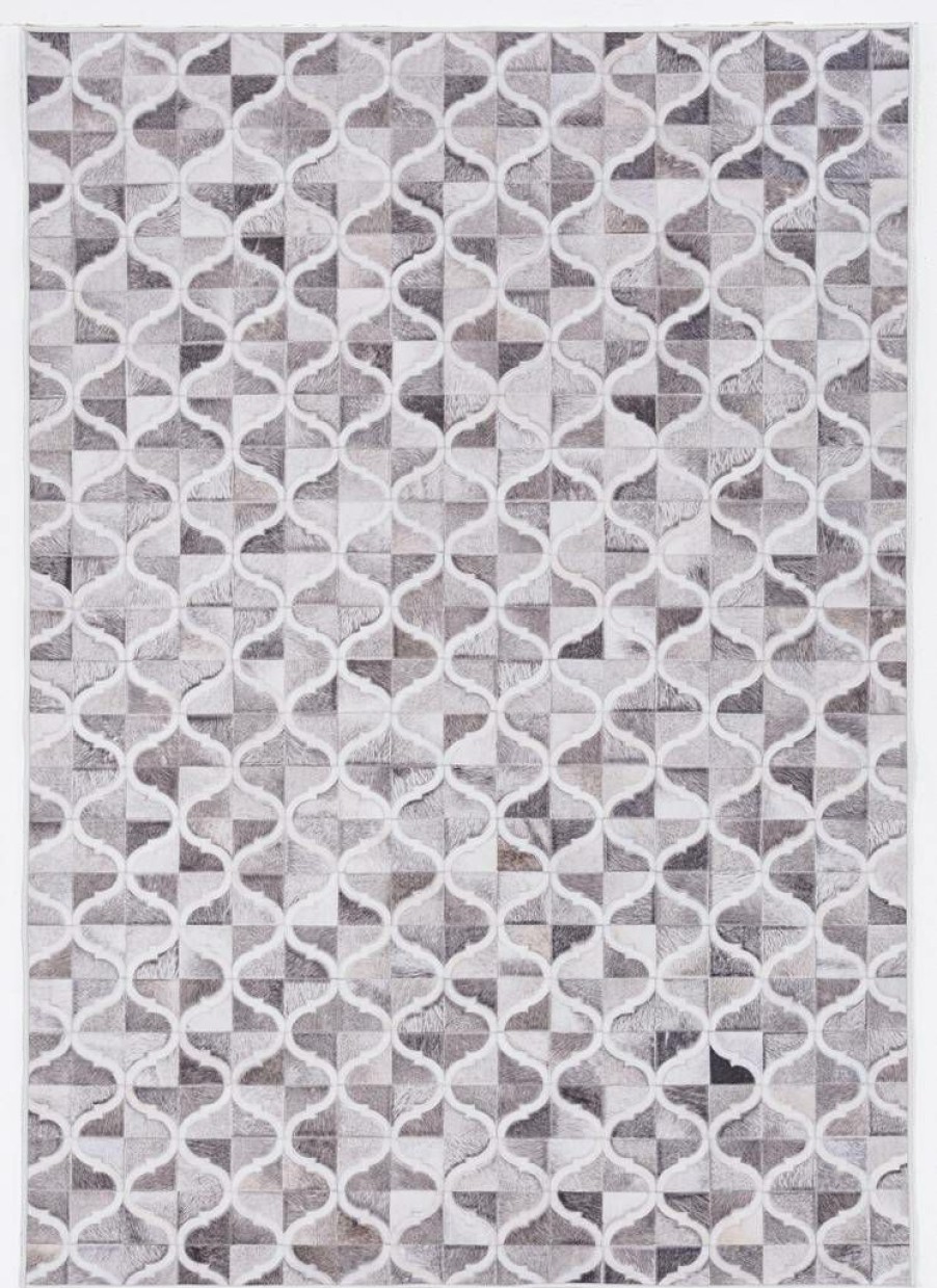 Rugs * | Cheap Laredo Brim Grey & Ivory 6.7 9.7 Linon Home Decor Ruglo1671