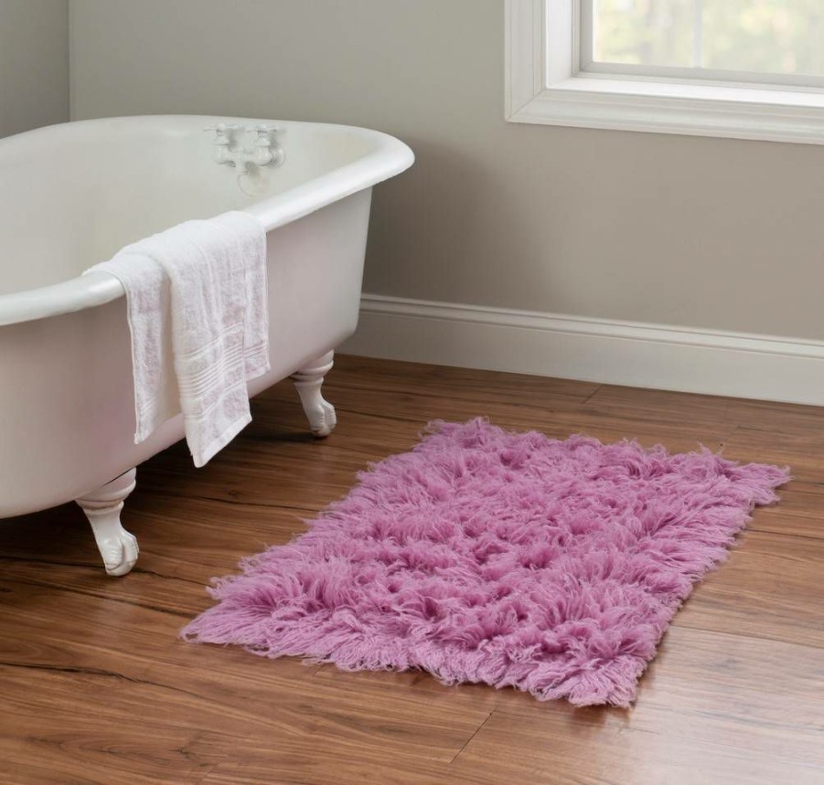 Rugs * | Excellent New Flokati 1400Gram Lilac 2 3 Linon Home Decor Flk-Nflc23