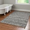 Rugs * | Special Style Verginia Berber Natural & Black 3.5 5.5 Linon Home Decor Rug-Ve21146