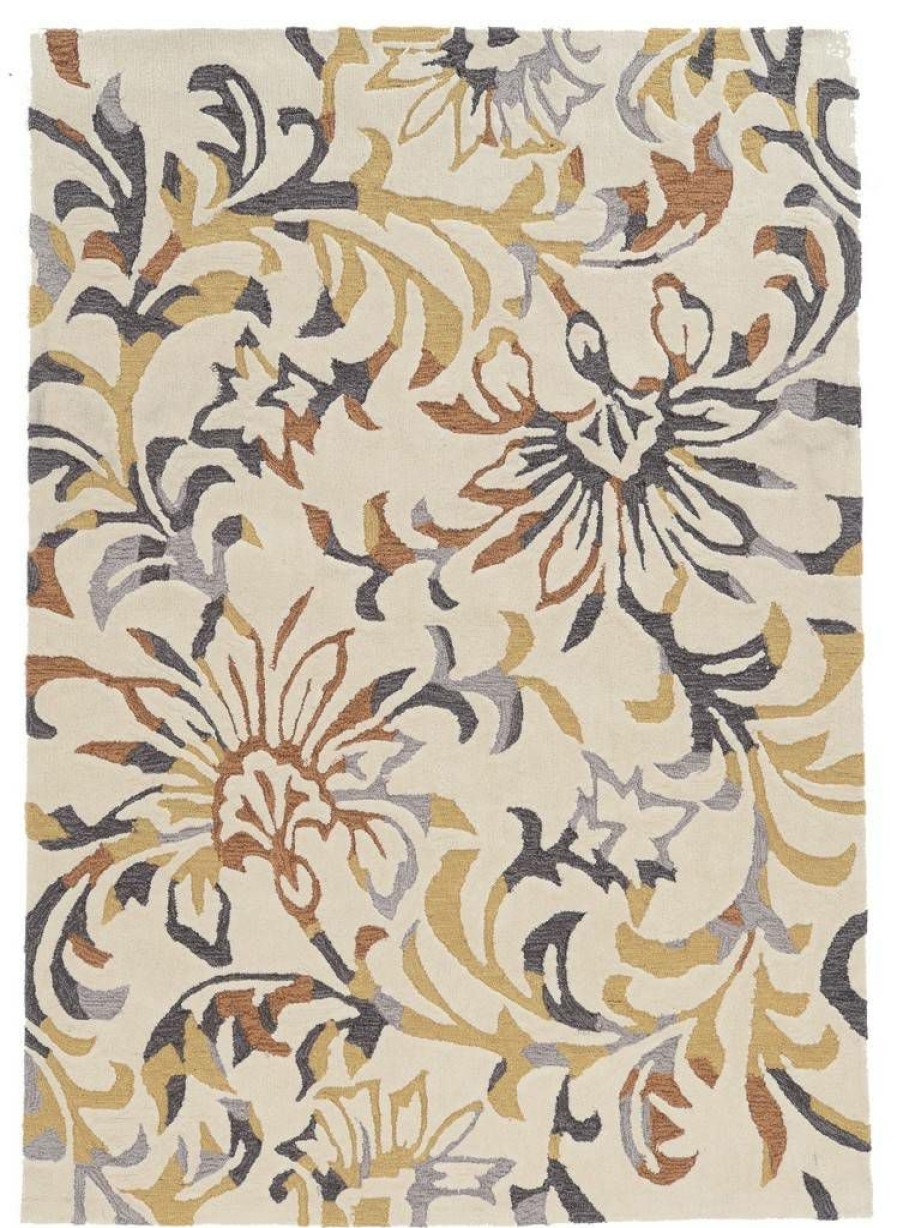 Rugs * | Online Sales Trio Branches Ivory & Multi 2 3 Linon Home Decor Rugta60923