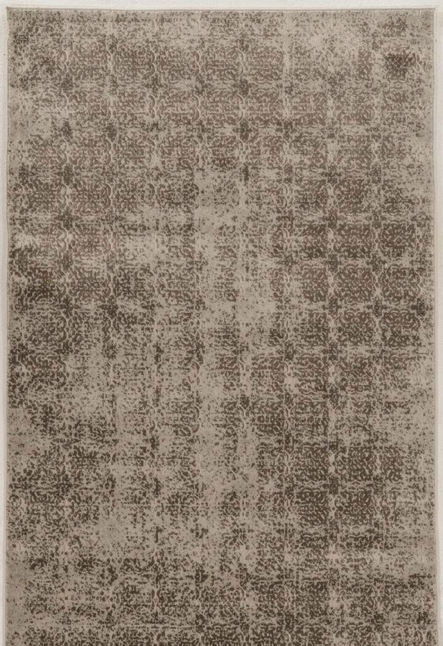 Rugs * | Cheap Jewel Illusion Beige & Brown 2 3 Linon Home Decor Rugbyj1923