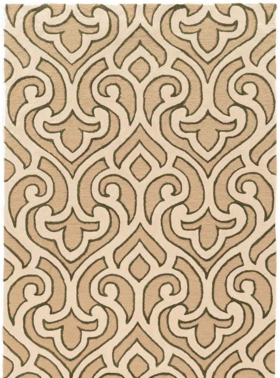 Rugs * | Special Trio Marple Ivory & Cream 1.10 2.10 Linon Home Decor Rugta55123