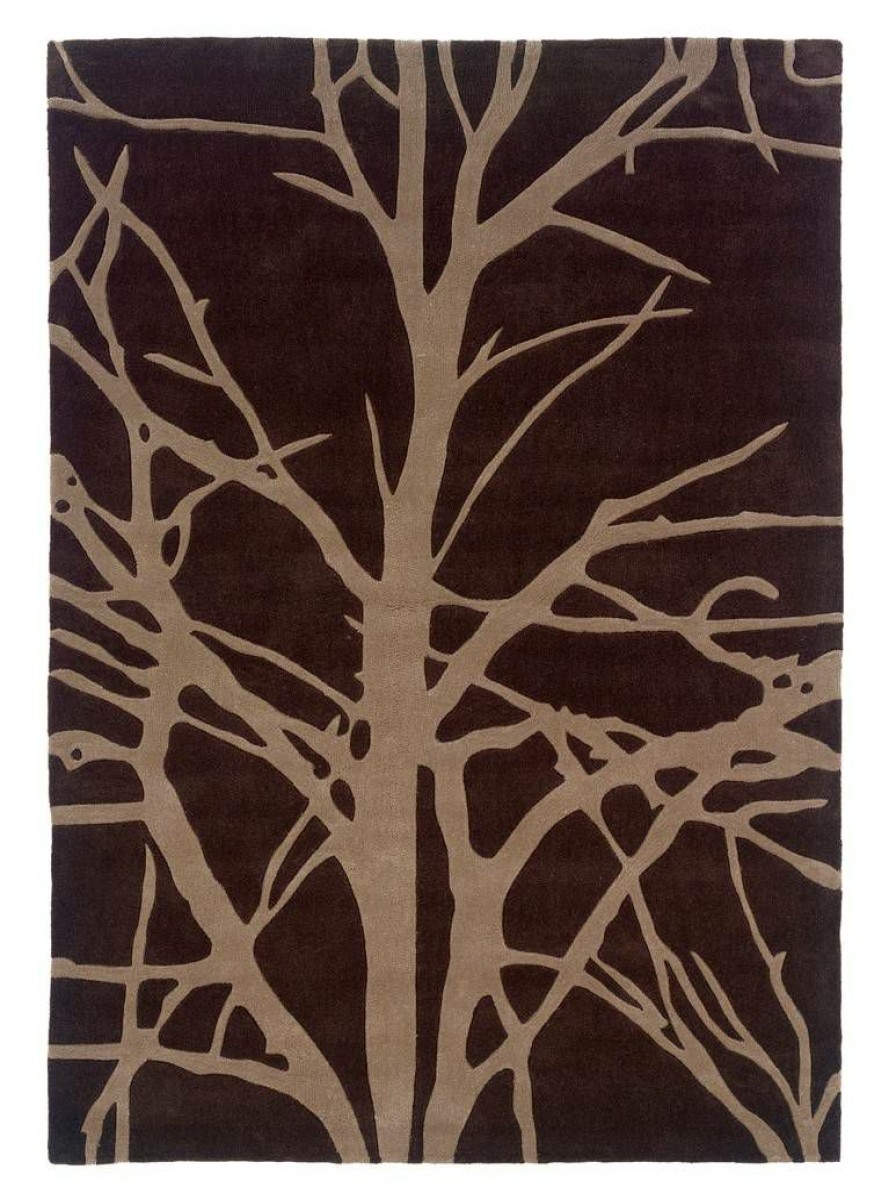 Rugs * | Best Sellers Trio Forest Chocolate & Tan 1.10 2.10 Linon Home Decor Rug-Tab32223