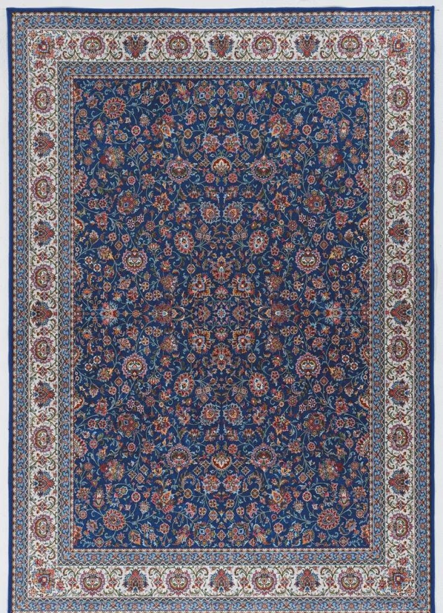 Rugs * | Crazy Deals Emerald Ritchie Blue & Ivory 6.7 9.7 Linon Home Decor Rugem2871