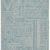 Rugs * | Cheap Washable Cayden Ivory/Blue 2 3 Linon Home Decor Rugwr3223