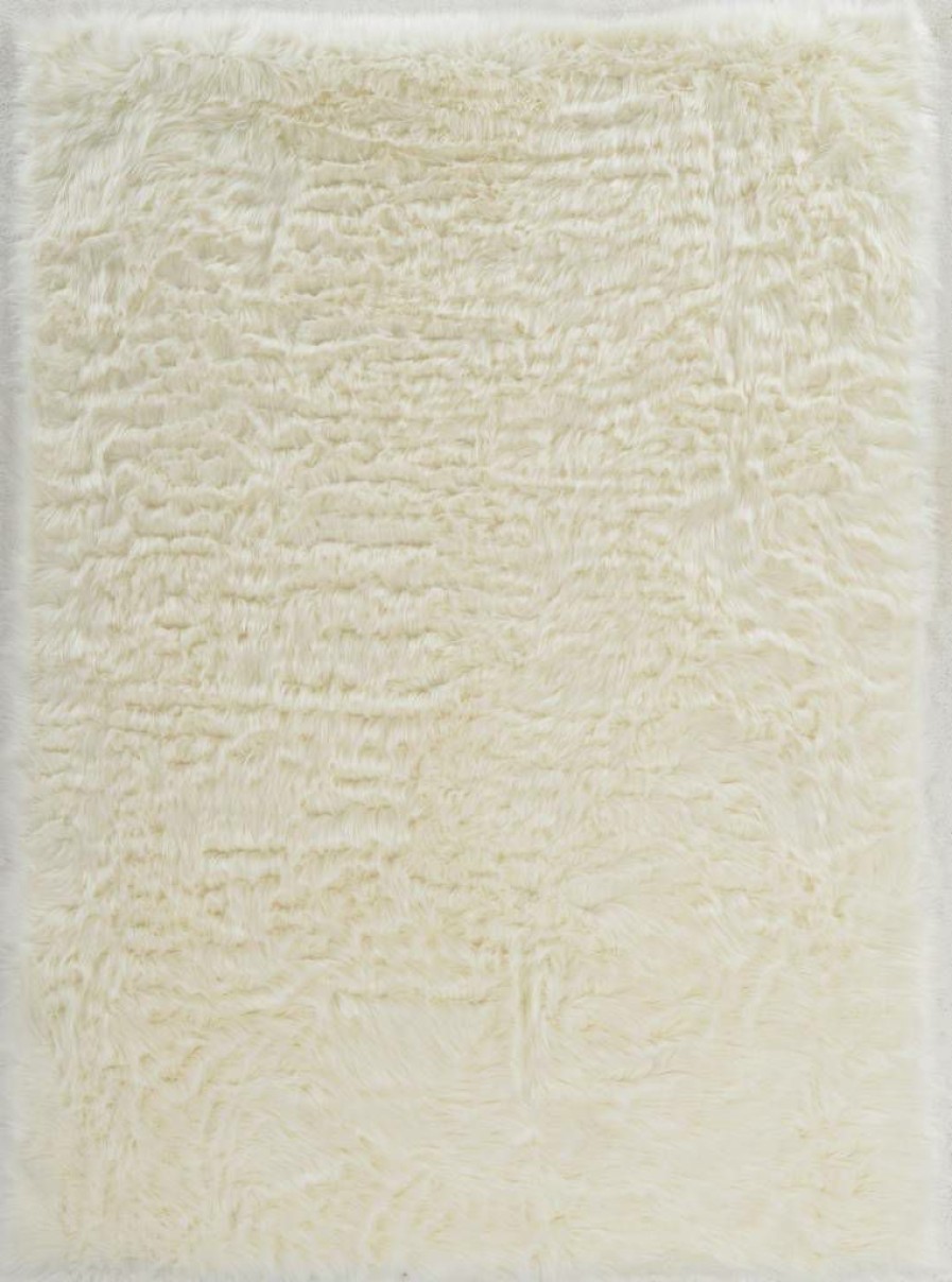 Rugs * | Attractive Faux Sheepskin White 20 30 Linon Home Decor Rug-Whitsheep2234