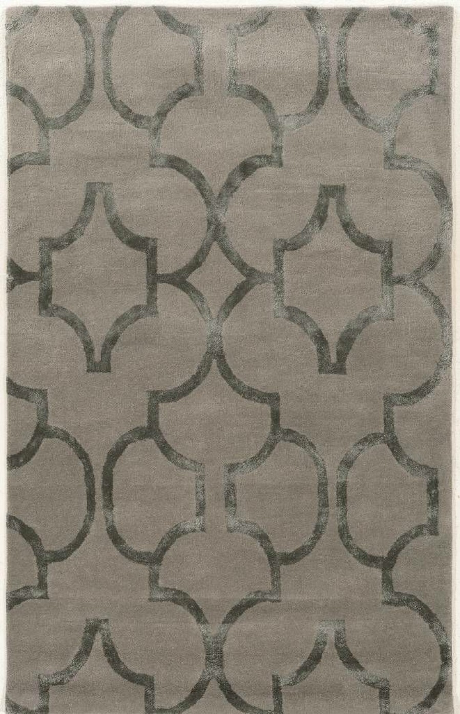 Rugs * | Crazy Deals Aspire Wool Geo Slate 2 3 Linon Home Decor Rugae2023