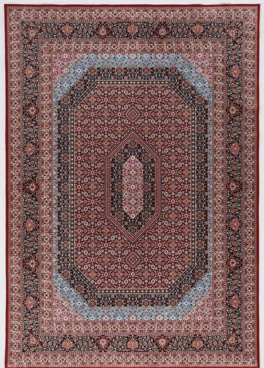 Rugs * | High Quality Emerald Milton Red & Blue 3.3 5 Linon Home Decor Rugem2935